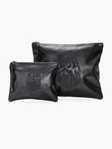 Set Thalit / Tefilines Shema Israel Black Smooth Leather