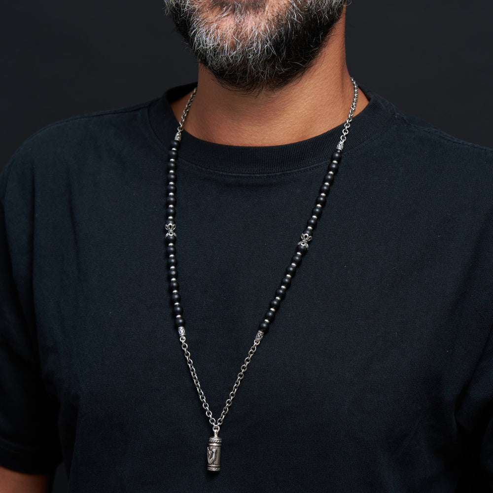 Menashe & Betsalel stones neckless