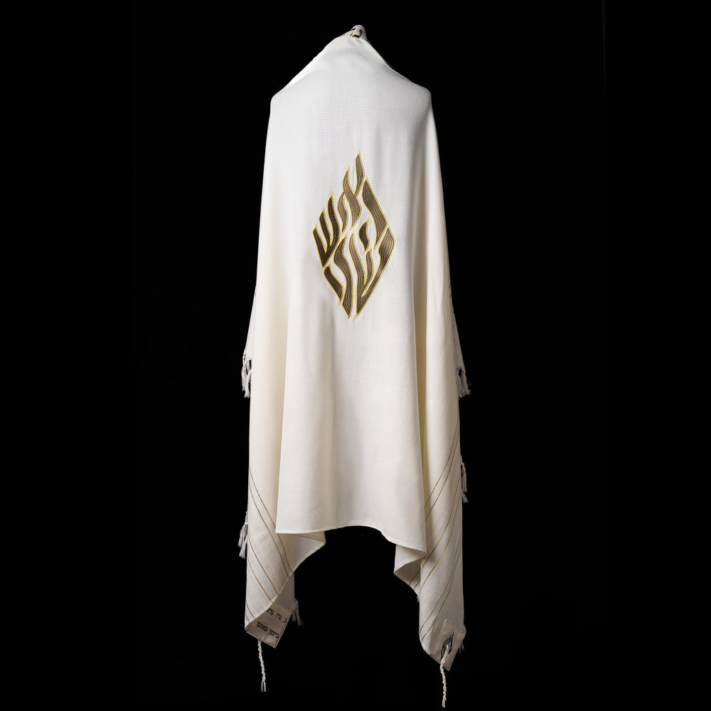 Tallit Nahman prestige Green army & gold