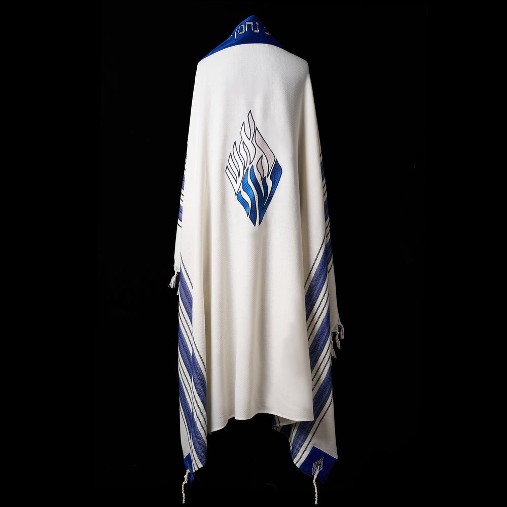 Tallit Nahman prestige blue & grey