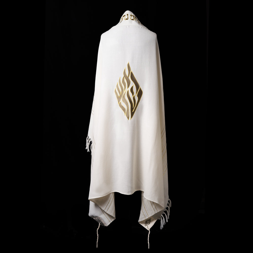 Tallit Nahman prestige Green army & gold