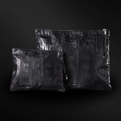 Set Thalit / Tefilines 770 Black Croco leather