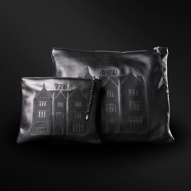 Set Tallit / Tefilines 770 Black Smooth leather