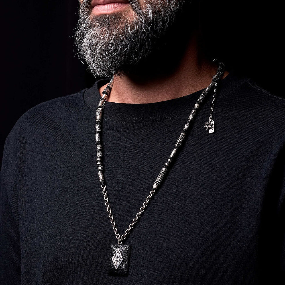 Adam  Petek Leather ostrich skin
