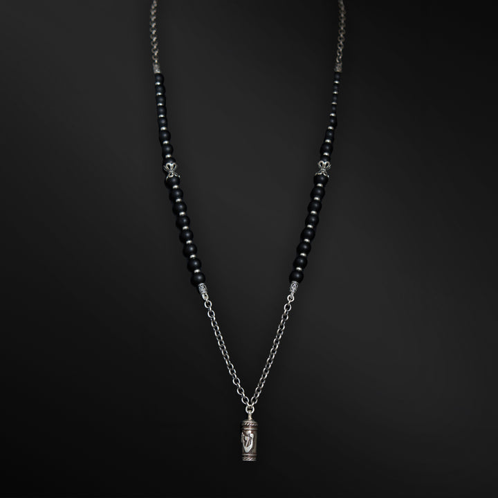 Menashe & Betsalel stones neckless