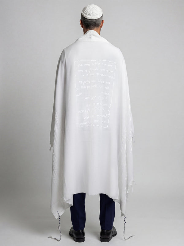 Tallit Petek Full White Kameart
