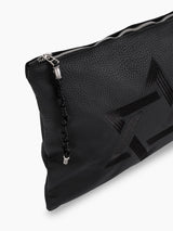 Tallit Bag Aesh Sheli Black Grained leather | Tallit & Tefillin Bag Set Kameart
