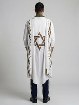 Tallit Yosef in Green Olive Kameart