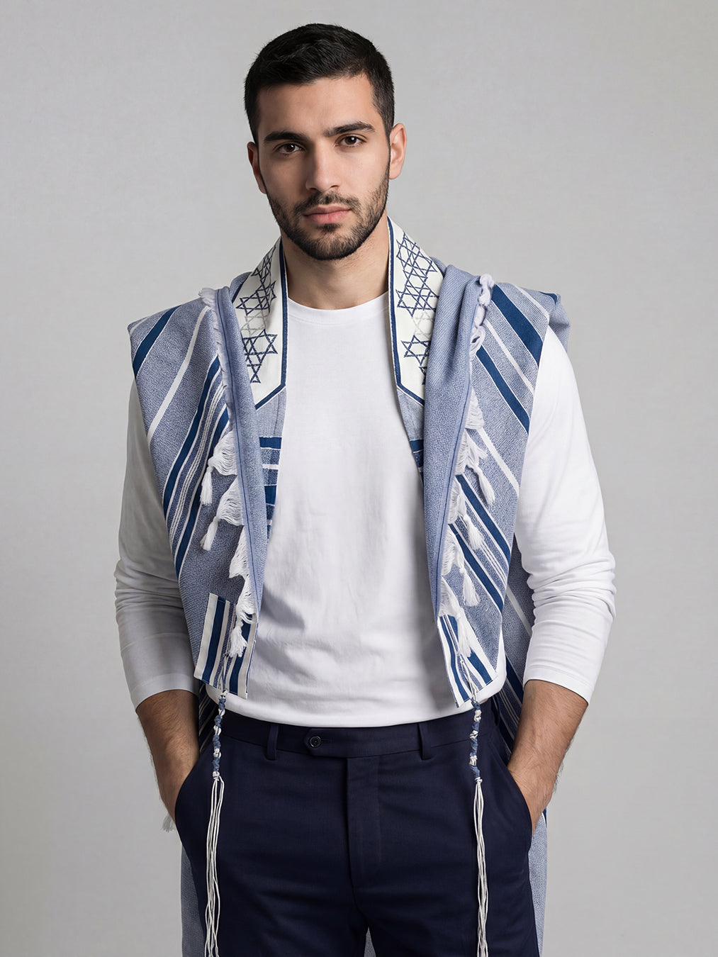 Tallit Yosef in Blue Royal Kameart