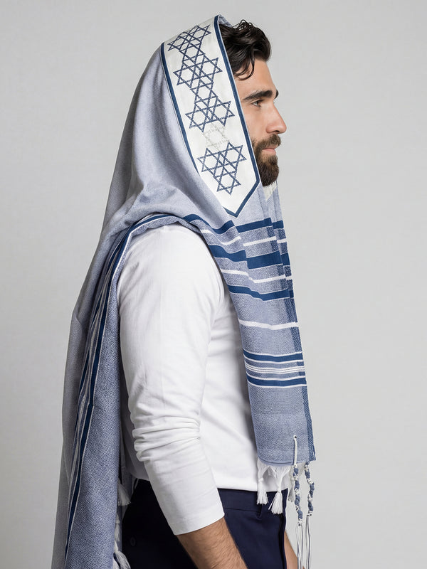 Traditional Tallit Royal Blue Kameart