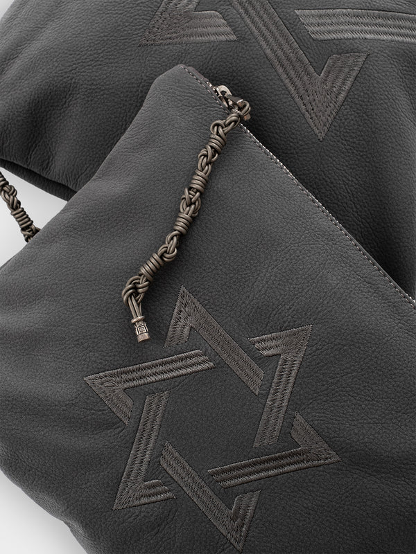 Tallit Bag Star Of David Gray | Tallit & Tefillin Bag Set