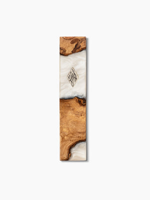 Olive Wood Mezuzah Aesh Sheli
