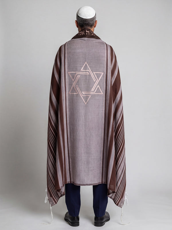 Tallit Star of David Pink