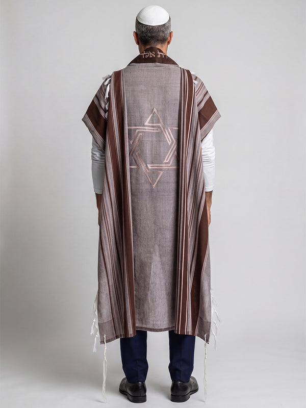 Tallit Star of David Pink