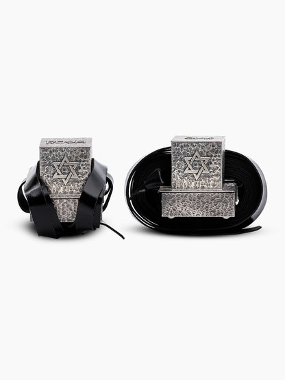 Tefilin Box Brush Silver