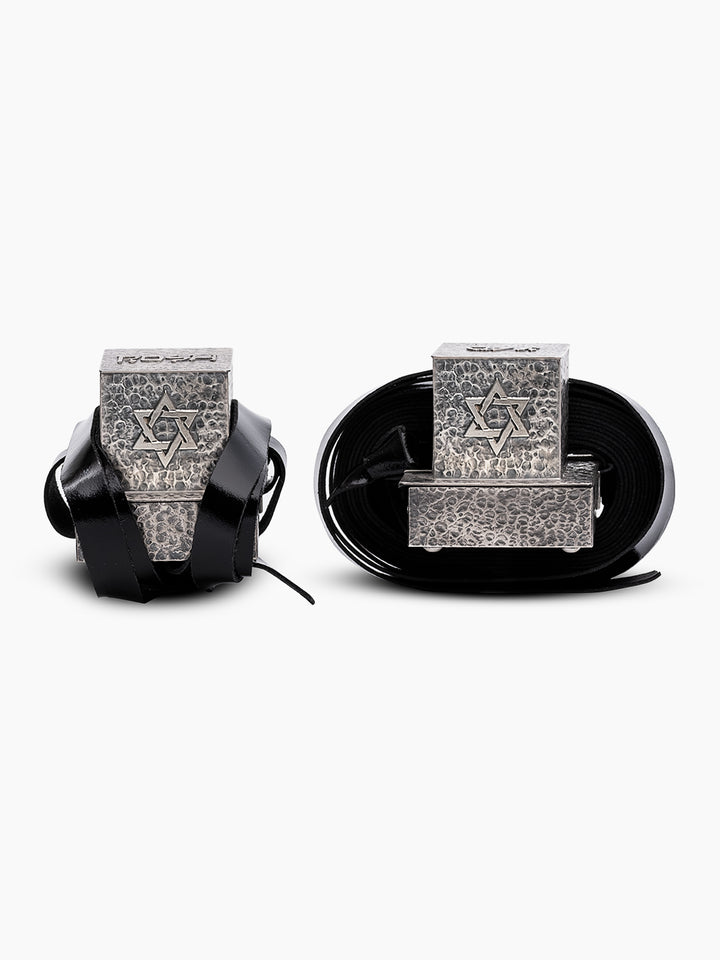 Tefilin Box Brush Silver