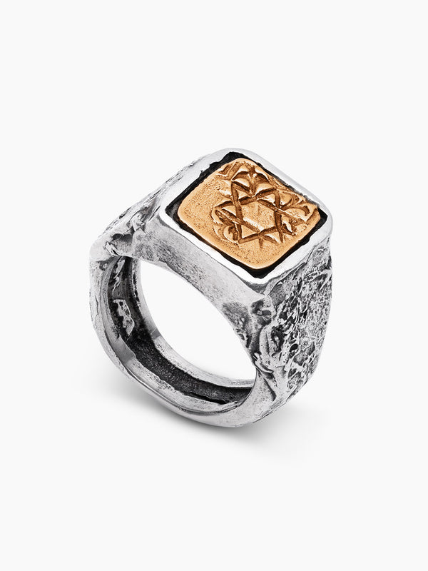 Ring - Samson MALKUT Silver & Rose Gold Kameart