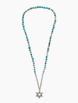 Star of David Necklace - Ilai - Large Turquoise