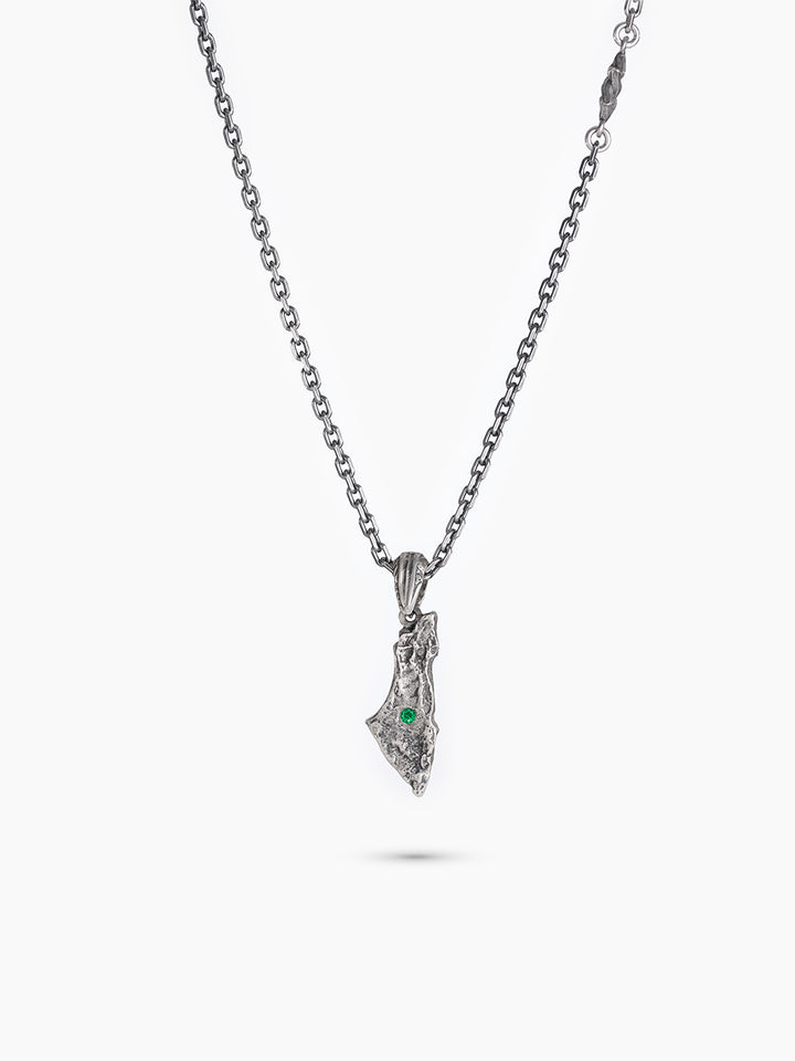 Israel Map Green Emerald