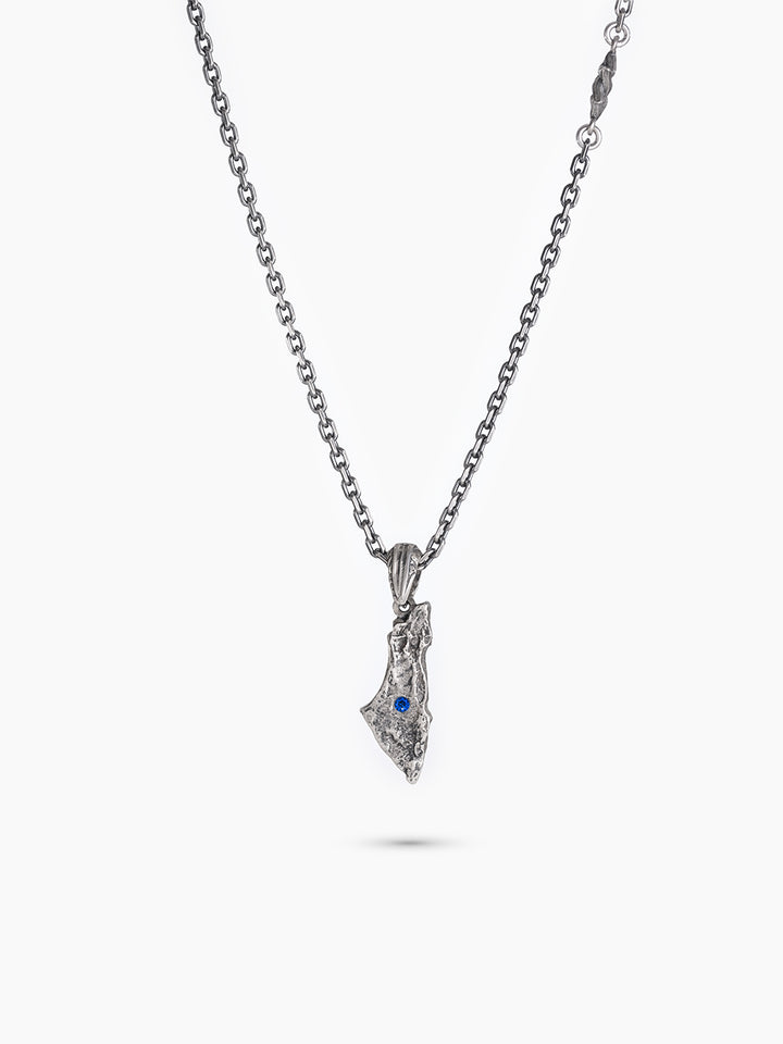 Israel Map Blue Sapphir