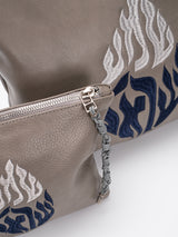 Set Thalit / Tefilines Shema Israel Gray Smooth Leather