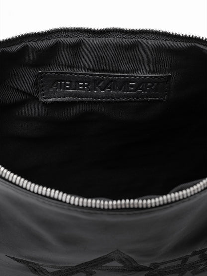 Set Thalit / Tefilines Am Israel Hai Black Grained Leather