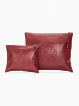 Set Thalit / Tefilines Aesh Sheli Red Smooth leather Embossed