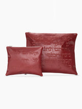 Set Thalit / Tefilines Aesh Sheli Red Smooth leather Embossed