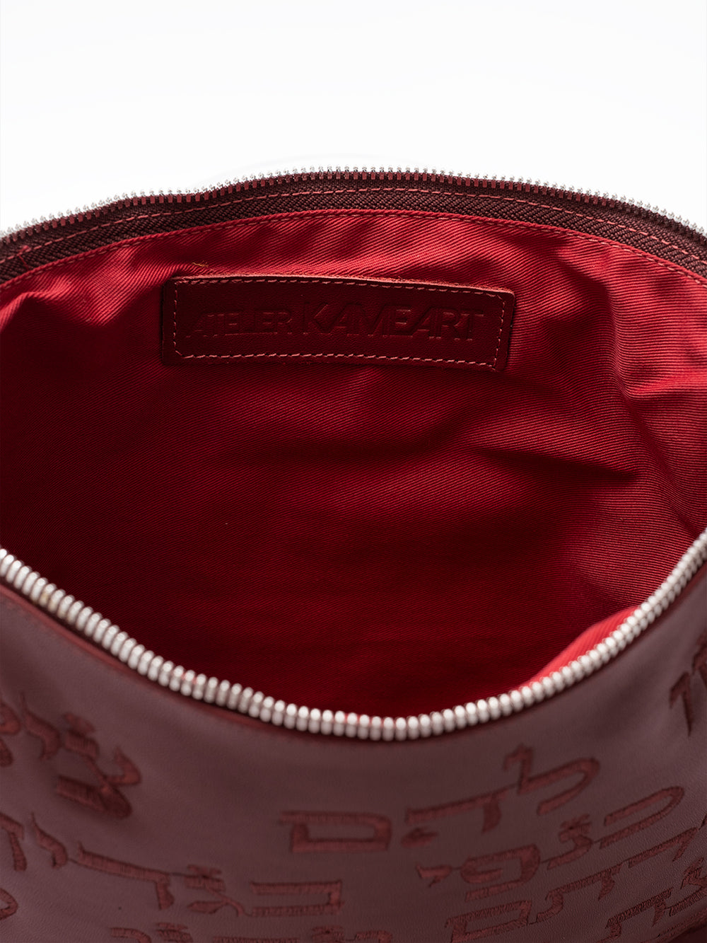 Set Thalit / Tefilines Aesh Sheli Red Smooth leather Embossed