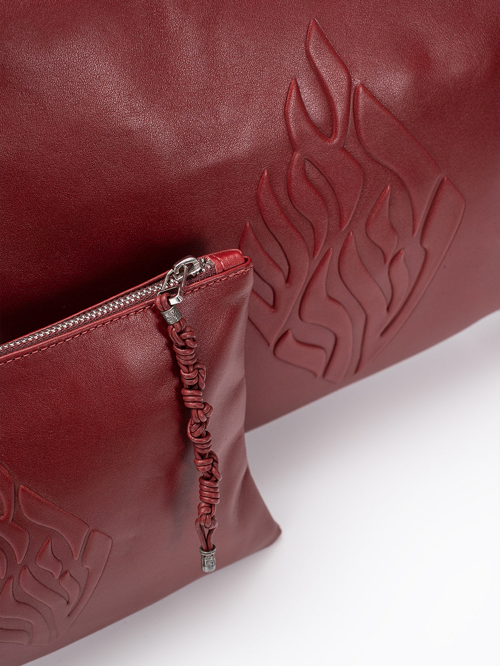 Set Thalit / Tefilines Aesh Sheli Red Smooth leather Embossed
