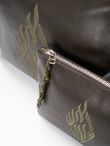 Set Thalit / Tefilines Aesh Sheli Green Forest Smooth Leather