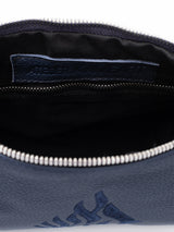 Leather Pouch - Blue Navy Grained Leather