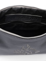 Leather Pouch - Aesh Sheli Gray Smooth Leather