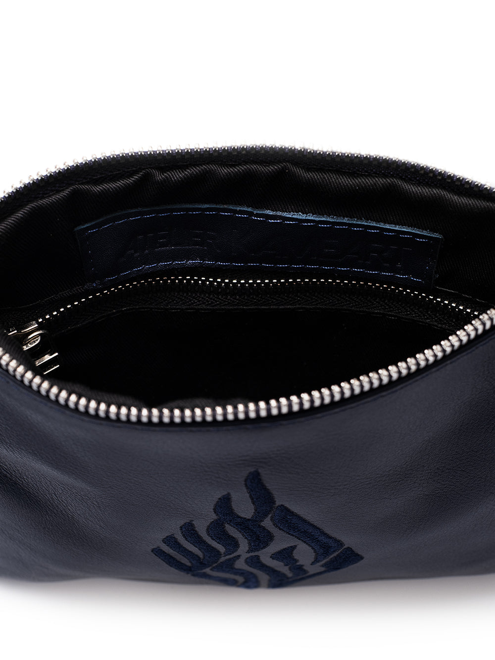 Leather Pouch - Blue Navy Smooth Leather
