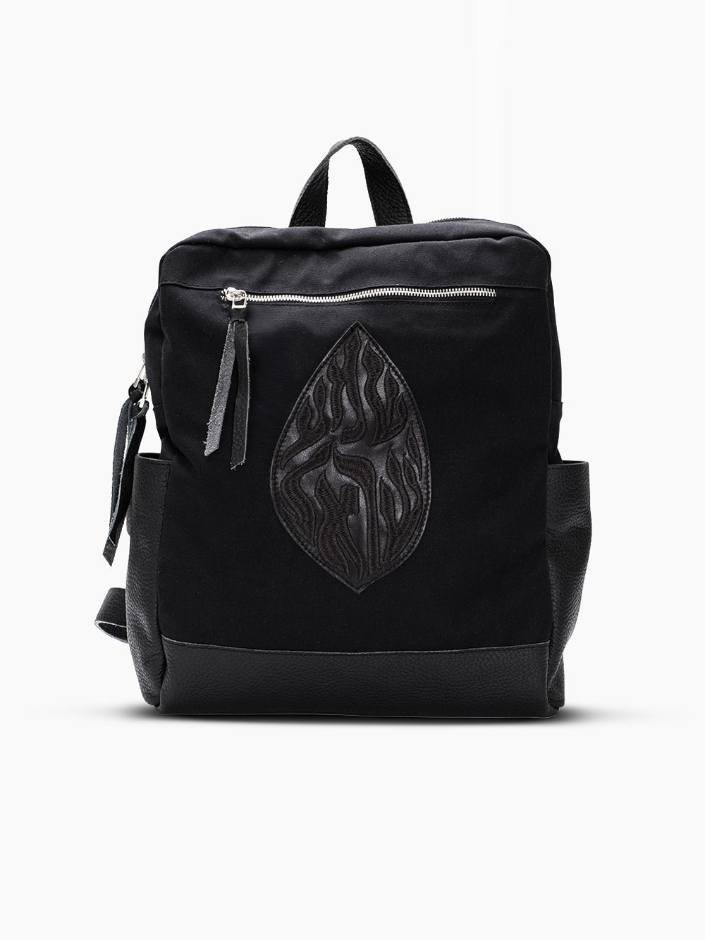 Backpack Shema Israel Black Canva & Leather