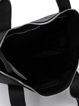 Tote Bag Shema Israel Black Leather & Canvas