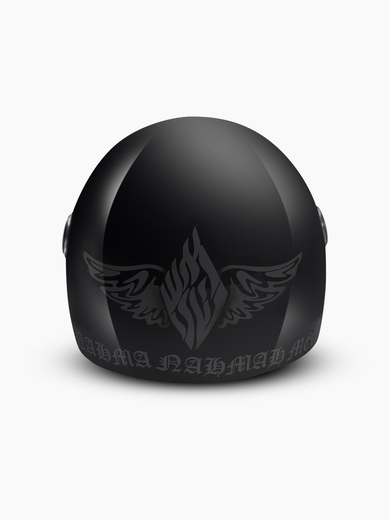 Aesh Sheli Motorcycle Helmet – Full Black