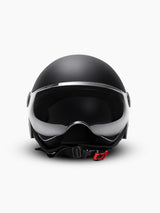 Aesh Sheli Motorcycle Helmet – Black Mat & White