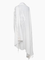 Tallit Nahman Prestige White