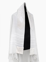 Tallit Nahman Prestige White