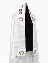 Tallit AM Israel Hay Prestige Green army & Gold