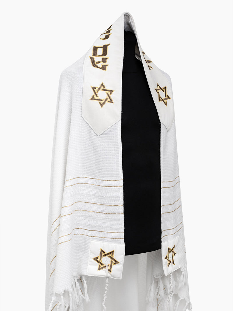 Tallit AM Israel Hay Prestige Green army & Gold