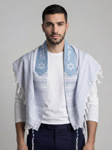 Tallit Yosef in Sky Blue Kameart