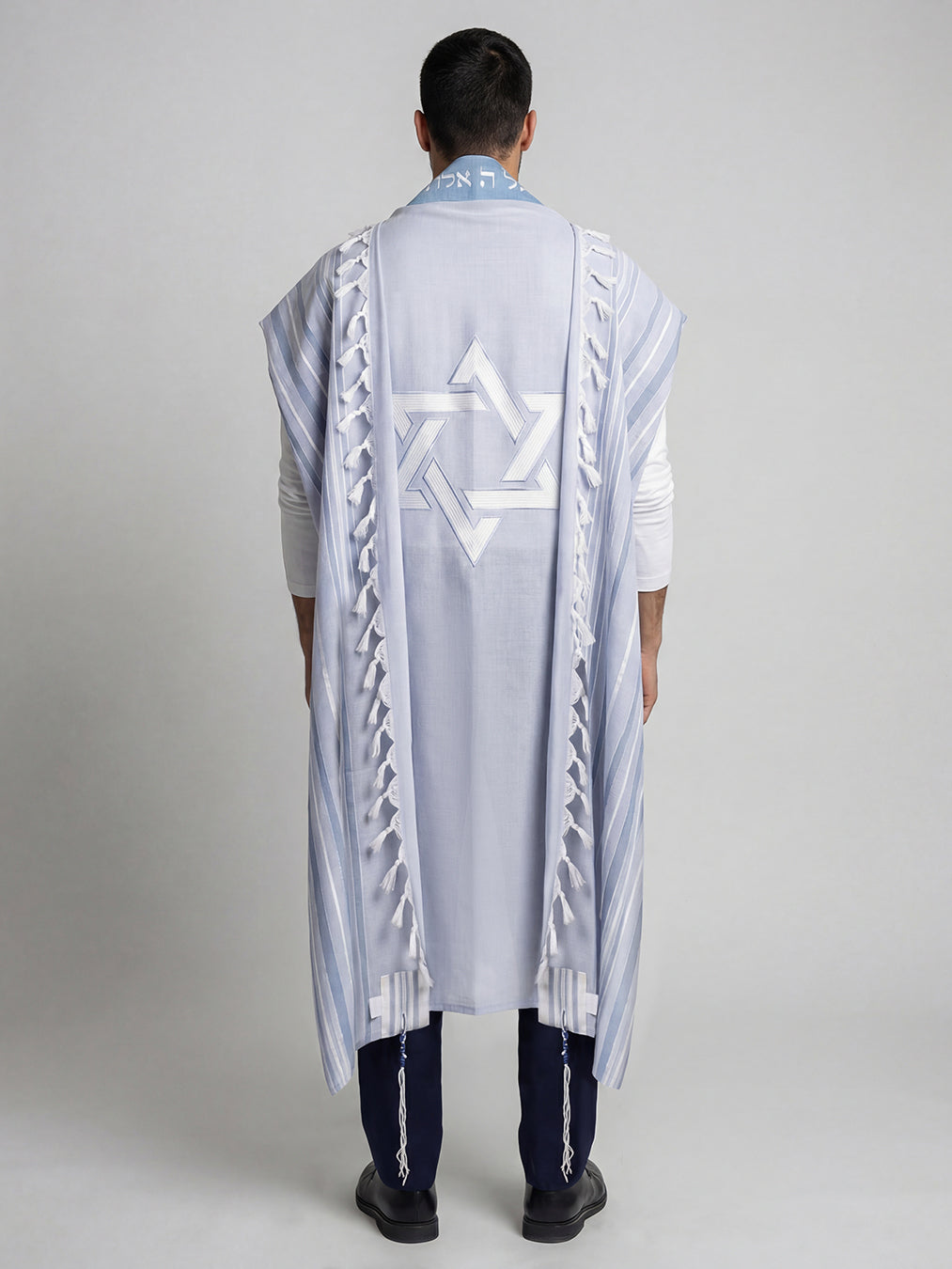 Tallit Yosef in Sky Blue Kameart