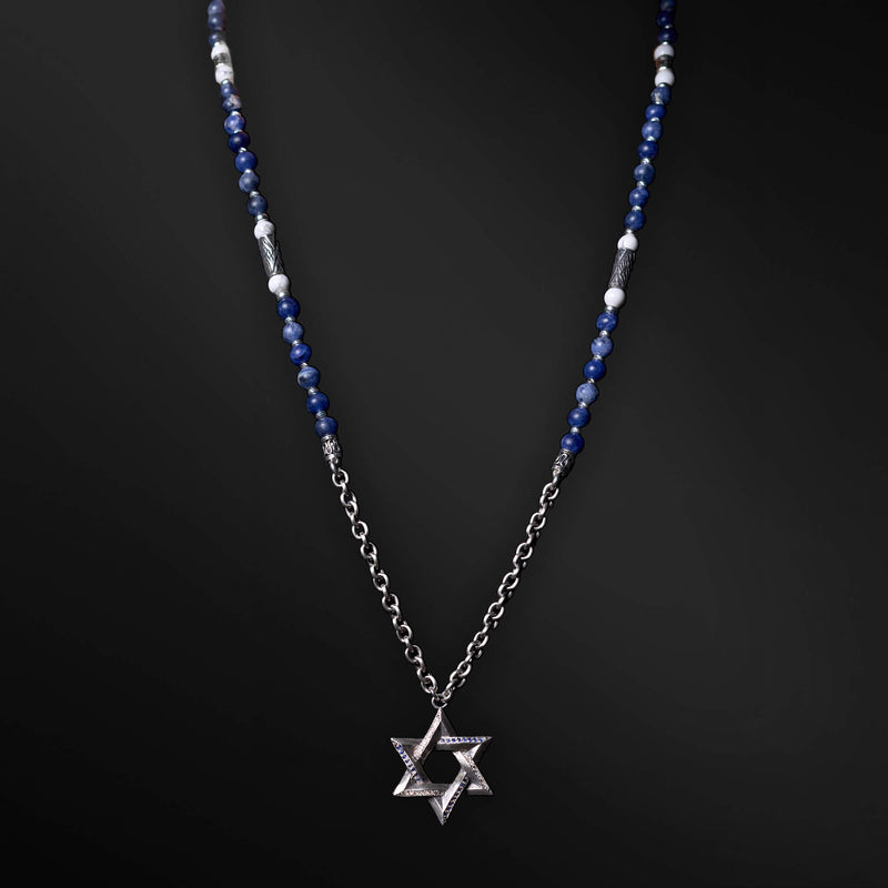 Ilai Large Stone Saphir & White Diamond