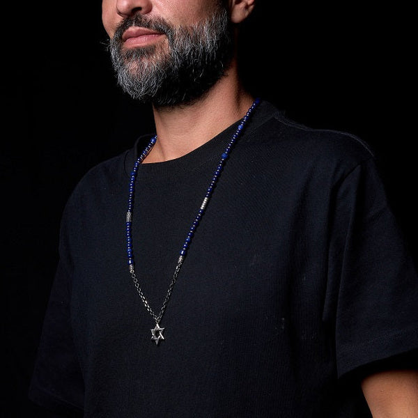 Ilai Large Stone Saphir & White Diamond Kameart