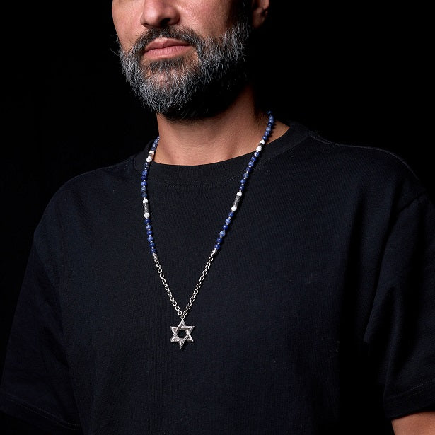 Ilai Large Stone Saphir & White Diamond