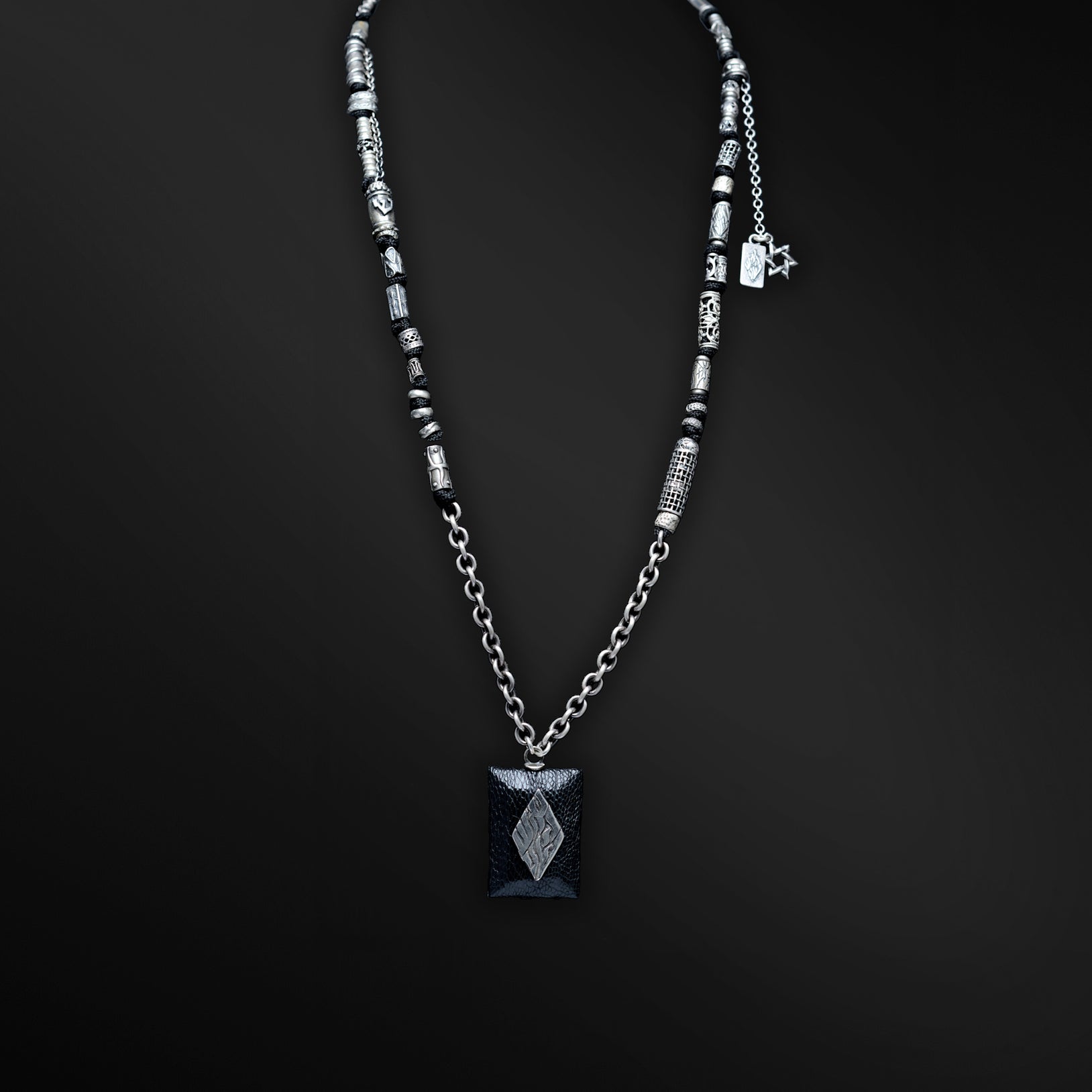 Adam Petek Leather ostrich skin