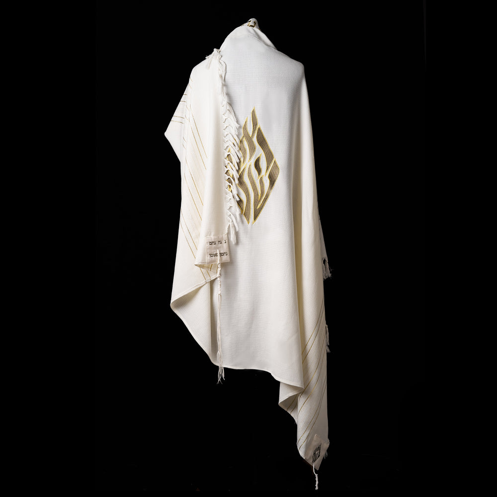 Tallit Nahman prestige Green army & gold