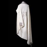 Tallit Am Israel Hai Grey